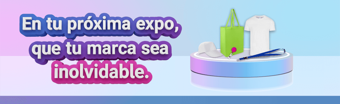 Haz que tu marca destaque en ferias, expos y eventos corporativos con artículos promocionales diseñados para atraer miradas y permanecer en la memoria.